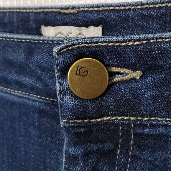 LOGO Lori Goldstein Size 16 Jeans 5 Pocket Skinny Stretch Denim Ankle Zipppers - Picture 9 of 9